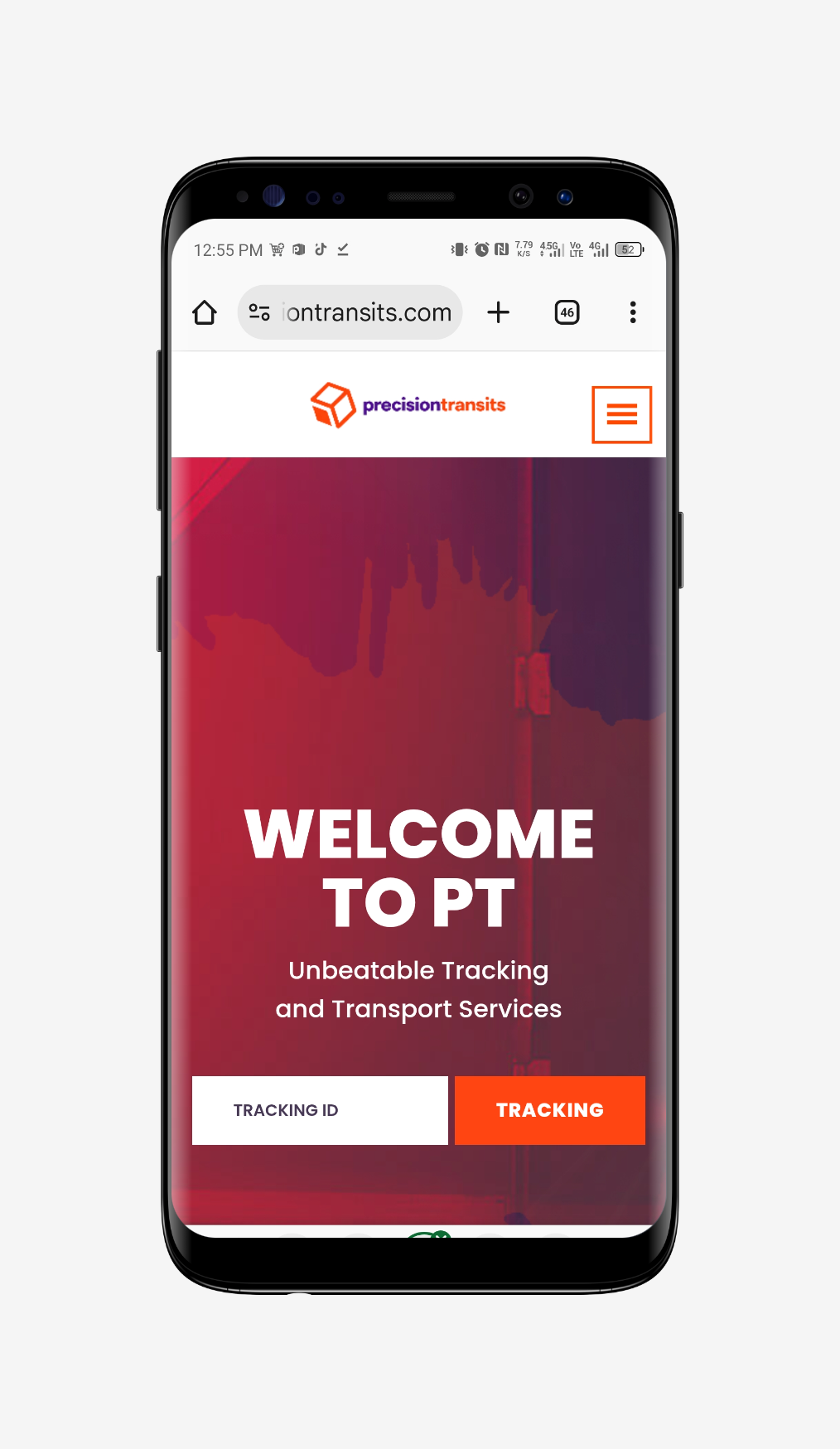 Courier and Logistics Website preview